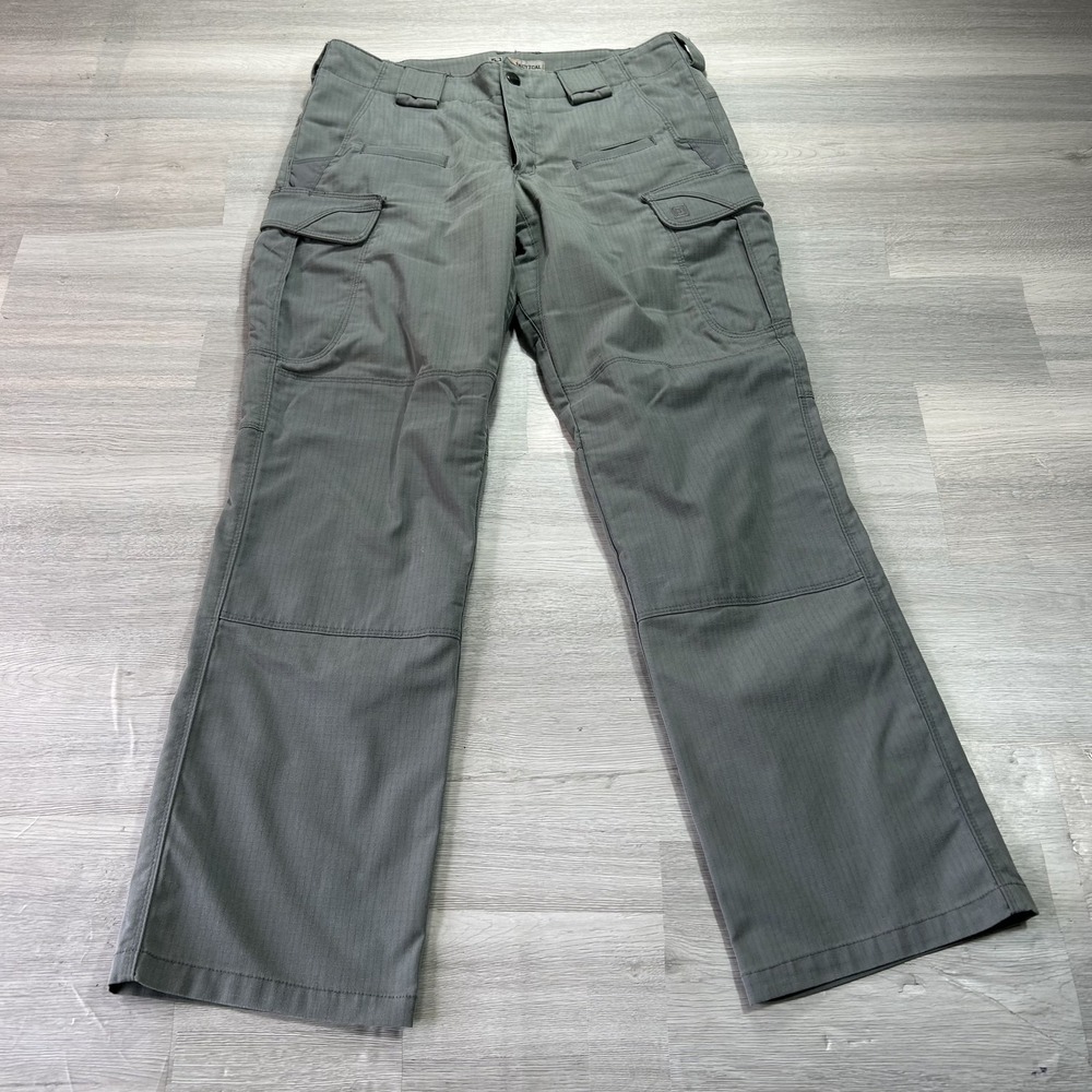 5.11 Tactical Stryke Pants Womens 10 Gray Cargo Ripstop Workwear 64386-092
